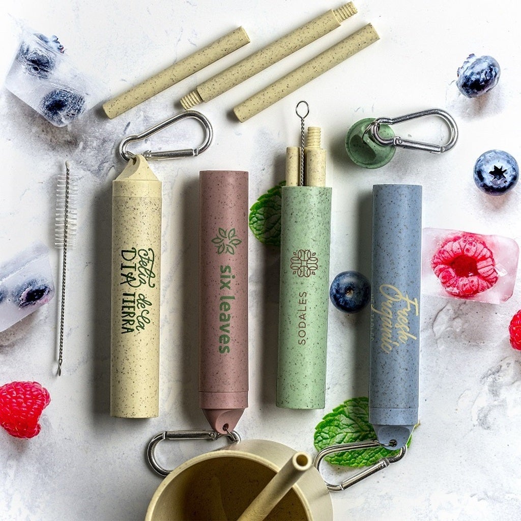 Buildable Wheat Straw Set Reusable Eco Promotional Products